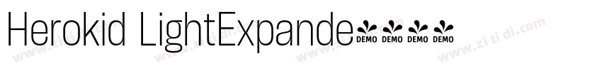 Herokid LightExpande字体转换